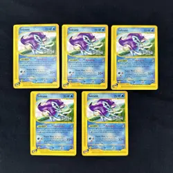Lot of 5 2002 Pokemon Black Star Promo #53 Suicune Pokemon 4Ever Movie Unplayed - Image 1