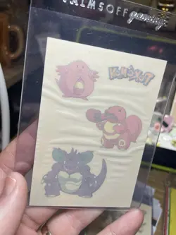 2000 Charizard Pokemon || Merlin Sticker Tattoos #8 MINT, Nidoking! Raw, Vintage - Image 1