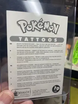 2000 Charizard Pokemon || Merlin Sticker Tattoos #8 MINT, Nidoking! Raw, Vintage - Image 5