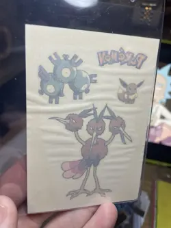 2000 Charizard Pokemon || Merlin Sticker Tattoos #8 MINT, Dodrio Raw, Vintage - Image 1