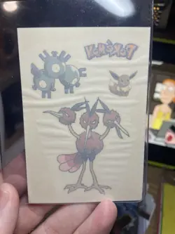 2000 Charizard Pokemon || Merlin Sticker Tattoos #8 MINT, Dodrio Raw, Vintage - Image 4