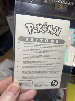 2000 Charizard Pokemon || Merlin Sticker Tattoos #8 MINT, Dodrio Raw, Vintage - Image 5