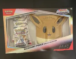 Pokemon TCG Prismatic Evolutions Accessory Pouch Special Collection Box Sealed - Image 1