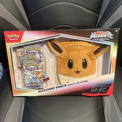 Pokemon TCG Prismatic Evolutions Accessory Pouch Special Collection Box Sealed - Image 1