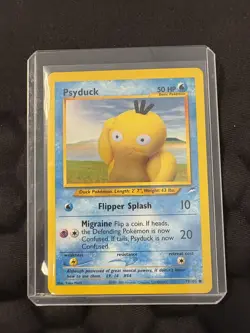 Pokemon TCG Psyduck Neo Destiny 79/105 Vintage LP Rare - Image 1
