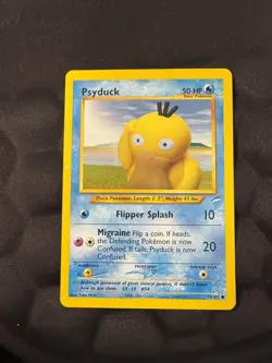 Pokemon TCG Psyduck Neo Destiny 79/105 Vintage LP Rare - Image 3