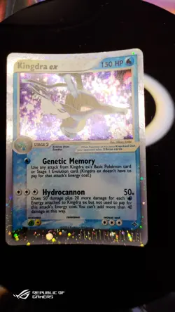 KINGDRA EX Pokemon HOLO RARE EX Dragon Set 92/97 Eng Excellent - Image 1