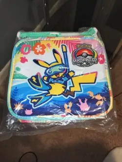 2024 Pokemon World Championships Competitor Pin Binder Bag Hawaii Honolulu - Image 1