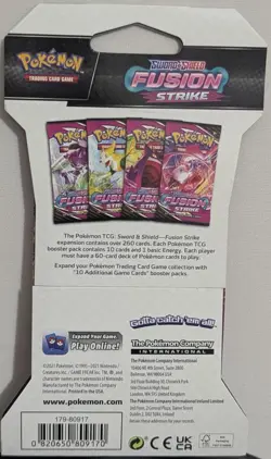 Pokemon TCG: Fusion Strike (SWSH08): Sleeved Booster Pack - MEW - SEALED - Image 2