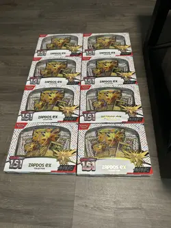 8 Pokemon 151 Zapdos Ex Collection Boxes - Image 1