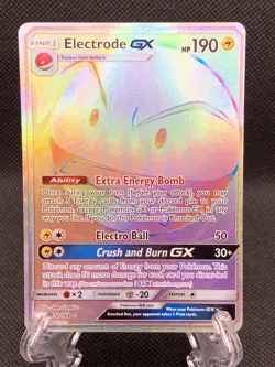 Pokemon Electrode GX 172/168 Celestial Storm Sun Moon Secret Rare LP - Image 1