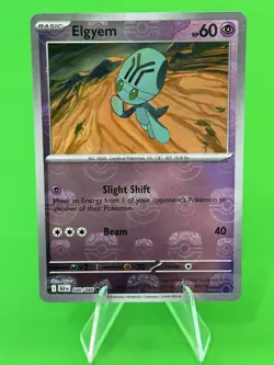 Pokemon Elgyem Scarlet & Violet Black Bolt Master Ball Reverse Holo 040/086 NM!! - Image 1
