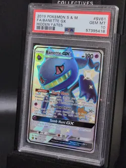 BANETTE GX #SV61 Pokemon TCG 2019 Hidden Fates PSA 10 GEM MT - Image 1