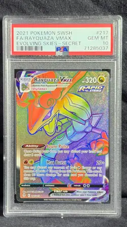 Pokemon RAYQUAZA VMAX 217/203 Secret Rainbow Rare EVOLVING SKIES 💎 PSA 10 💎 - Image 1