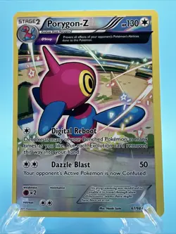 Porygon-Z 67/98 Reverse Holo Rare XY Ancient Origins Pokemon Card NM - Image 1