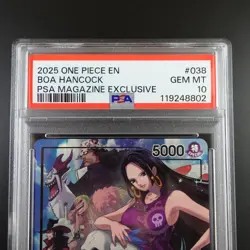 PSA 10 Boa Hancock OP07-038 One Piece PSA Magazine Exclusive Graded Card - Image 2