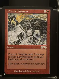 Price of Progress Exodus Regular NM The List Mystery MTG Magic Card - Image 1