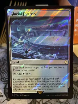 Glacial Fortress (Surge Foil) Commander: Final Fantasy NM MTG Magic Card - Image 1