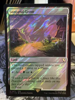 Sunpetal Grove (Surge Foil) Commander: Final Fantasy NM MTG Magic Card - Image 1