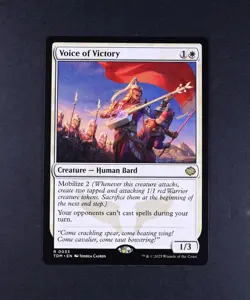 NM MTG Voice of Victory Tarkir: Dragonstorm (TDM) Rare 0033 Card - Image 1