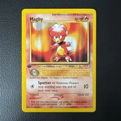23/111 Magby 1st Edition Rare Card | Pokemon Neo Genesis 2000 | LP/NM UK SELLER - Image 1