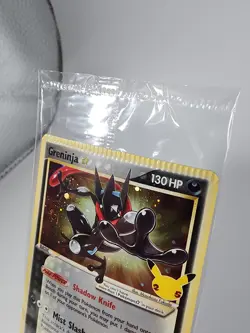 Pokemon Card Greninja Gold Star SWSH144 Celebrations SEALED CRIMP ERROR - Image 3
