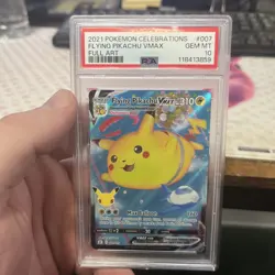 2021 Pokemon Celebrations 007 Full Art/Flying Pikachu Vmax PSA 10 - Image 1