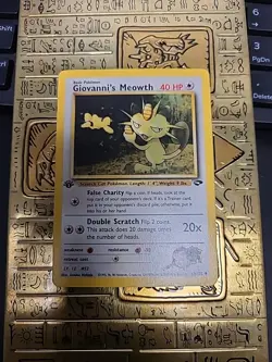 Giovanni's Meowth - 43/132 Gym Challenge - uncommon - LP - Pokemon - Image 1