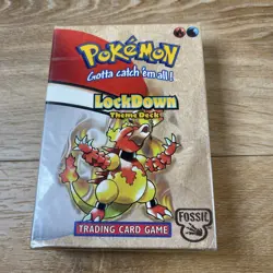 Pokemon Lockdown Theme Deck 1999 Wizards of the Coast Fossil Set Factory Sealed 742818060776 - Image 1