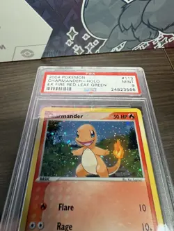 POKEMON EX Fire Red Leaf Green CHARMANDER 113/112 Secret Rare Holo PSA 9 MINT - Image 3