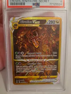 Carte Pokemon Giratina VSTAR GOLD GG69/GG70 - Zenith Supreme EB 12.5 FR PSA 8 - Image 2