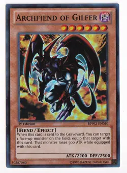 Yu-Gi-Oh! - Archfiend of Gilfer BPW2-EN020 1st edition Super Rare - Image 1