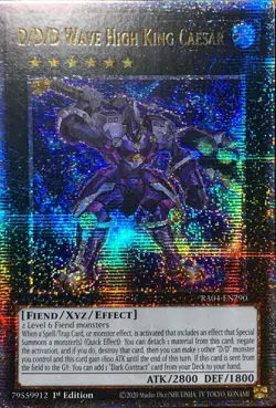 D/D/D Wave High King Caesar (Quarter Century Secret Rare) RA04-EN290 Quarter ... - Image 1