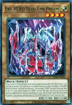 YuGiOh - Evil HERO Dead-End Prison - SUDA-EN002 - Secret Rare - 1st Edition - - Image 1