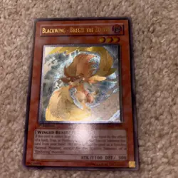 Blackwing - Breeze the Zephyr tshd-en003 1st Ed (NM/VLP) Ultimate Rare Yu-Gi-Oh! - Image 1