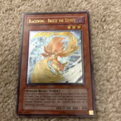 Blackwing - Breeze the Zephyr tshd-en003 1st Ed (NM/VLP) Ultimate Rare Yu-Gi-Oh! - Image 2