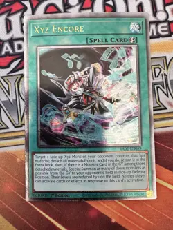 Xyz Encore RA02-EN059 - Quarter Century Secret Rare 1st Edition NM Yugioh - Image 1