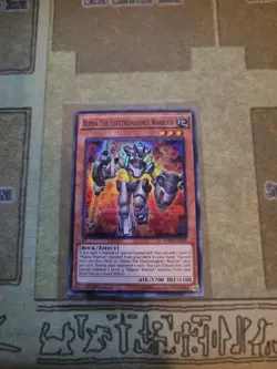 YUGIOH ALPHA THE ELECTROMAGNET WARRIOR SDMY-EN001 SUPER 1ST ED VLP - Image 1
