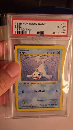 1999 POKEMON BASE SET SHADOWLESS 1ST EDITION SEEL #41 PSA 10 GEM MINT ENGLISH - Image 2