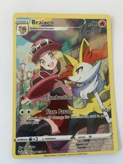 Braixen - SWSH Silver Tempest TG01/TG30 - Rare Pokemon Card - Image 1