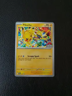 Pikachu Promo 2025 World Championships SVP EN 225 Pokemon Card Worlds LP (2) - Image 1
