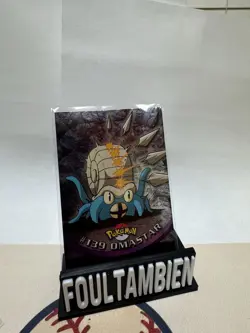 2000 Topps Pokemon TV Animation Edition Omastar Foil Card - Image 1