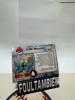 2000 Topps Pokemon TV Animation Edition Omastar Foil Card - Image 2