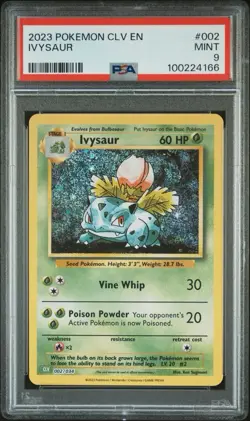 IVYSAUR 002/034 PSA 9 CLV POKEMON CARD CLASSIC COLLECTION HOLO ENGLISH - Image 1