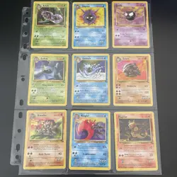 🔥Complete Common Uncommon Fossil set Pokemon Cards 1999 WOTC🔥 - Image 1