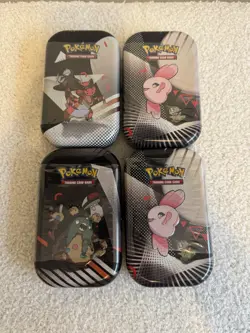 POKEMON TCG: Black Bolt and White Flare Unova Mini Tins x4 - Image 1
