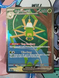 Pokemon TCG Spidops EX Scarlet Violet Base Set Holo Card 243/198 - Image 1