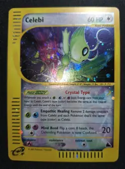 Pokemon ENG Crystal Celebi Regular Holo Skyridge 145/144 No Celebi Charizard - Image 1