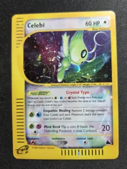 Pokemon ENG Crystal Celebi Regular Holo Skyridge 145/144 No Celebi Charizard - Image 2