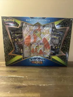 Pokemon TCG Shining Fates Shiny Cramorant V Collection Box Factory Sealed - Image 1
